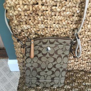 Coach crossbody classic canvas bag